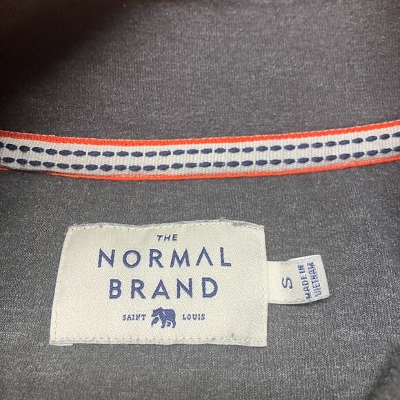 The Normal Brand Womens 1/4 Zip Dark Gray Pullover Sweatshirt Size S GOLF - Picture 5 of 14